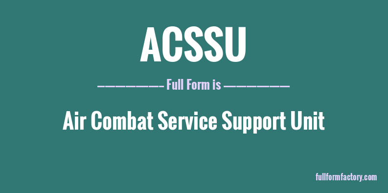 acssu-full-form