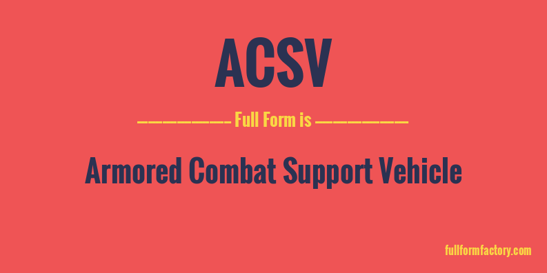 acsv-full-form