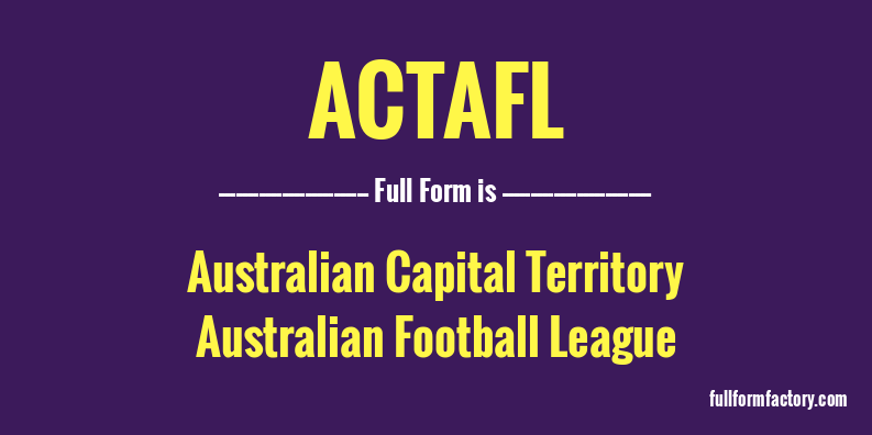 actafl-full-form