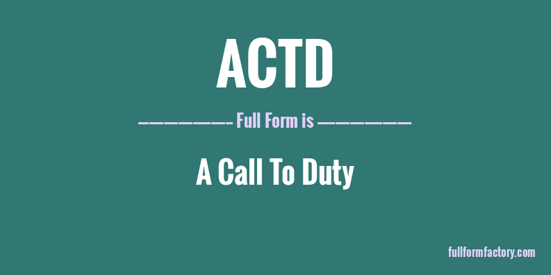 actd-full-form
