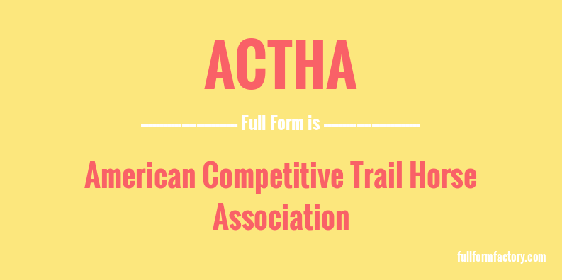 actha-full-form