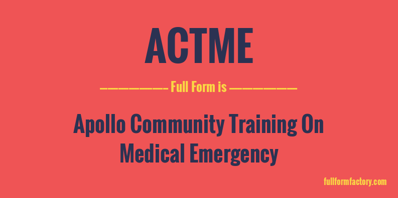 actme-full-form