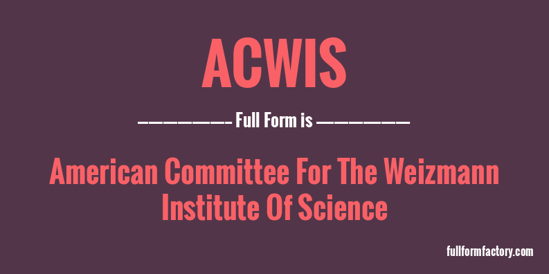 acwis-full-form