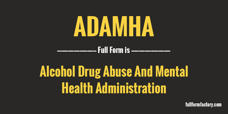 adamha-full-form