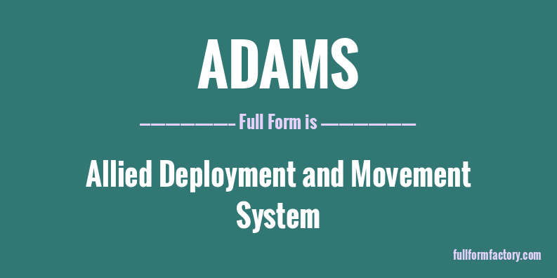 adams-full-form