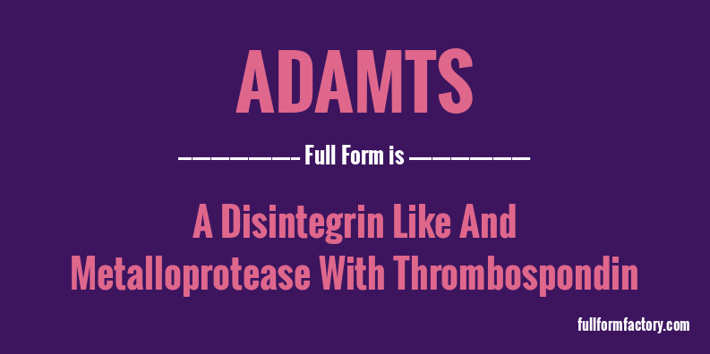 adamts-full-form
