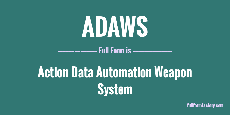 adaws-full-form
