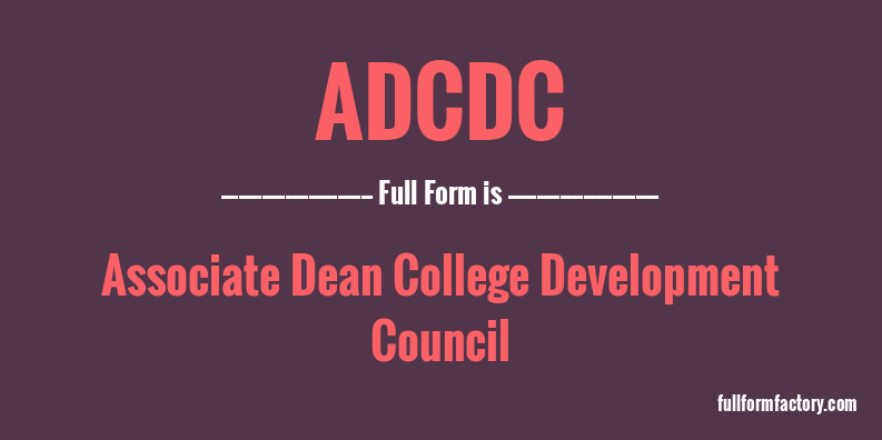 adcdc-full-form