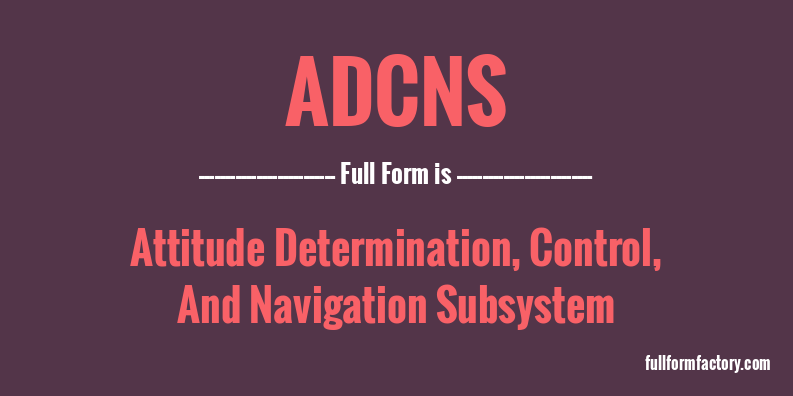 adcns-full-form