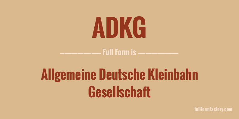 adkg-full-form