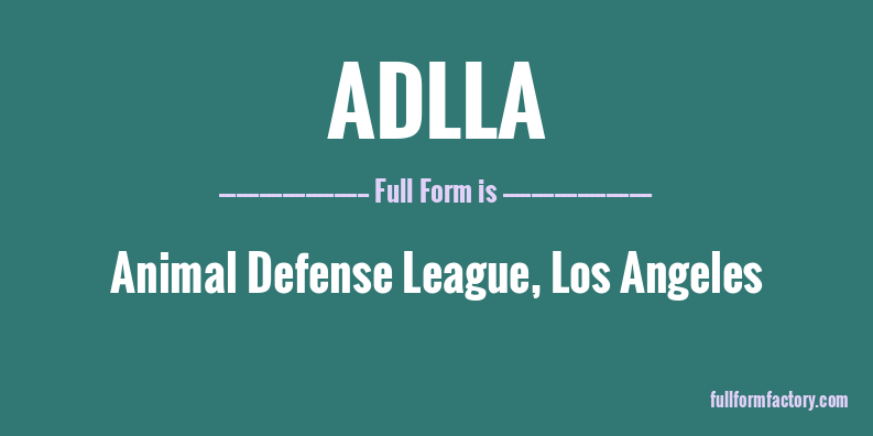 adlla-full-form