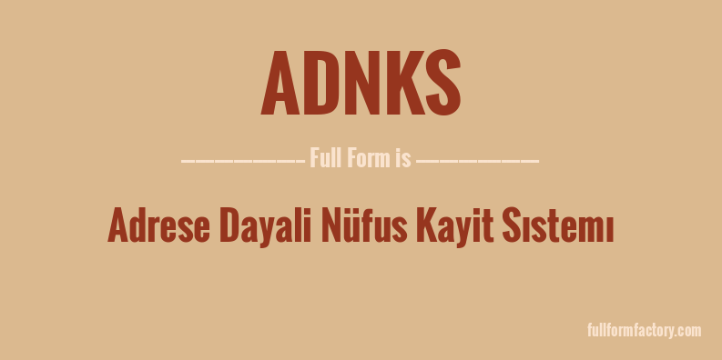 adnks-full-form