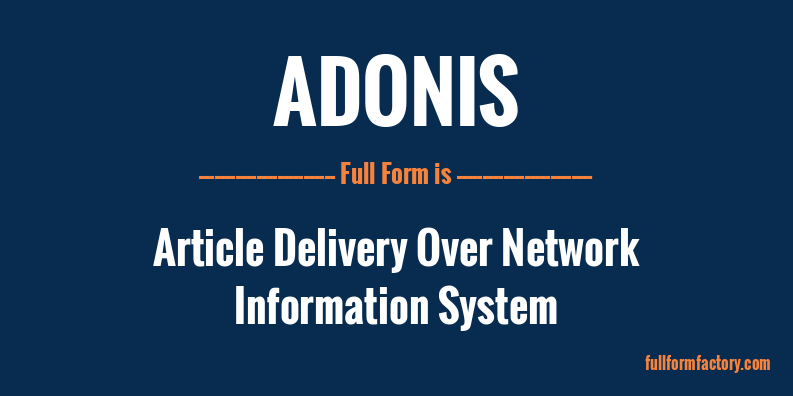adonis-full-form