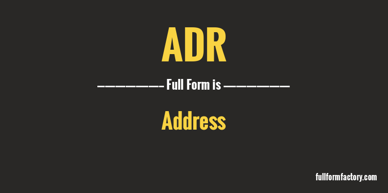 adr-full-form
