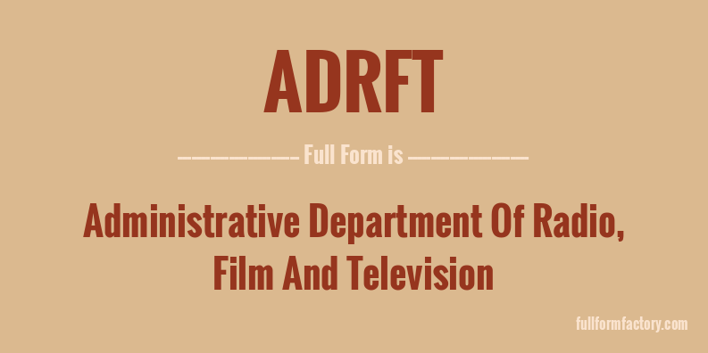 adrft-full-form