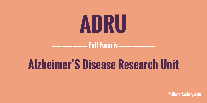 adru-full-form