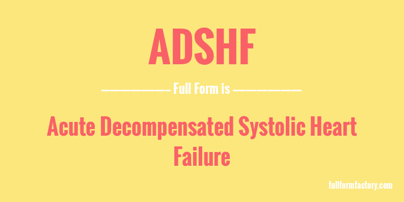 adshf-full-form