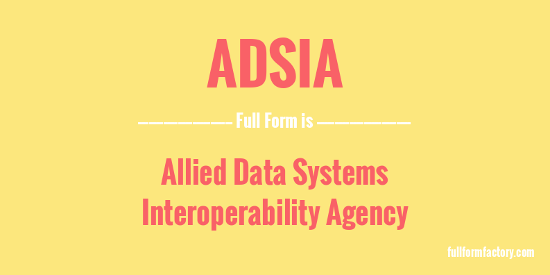 adsia-full-form