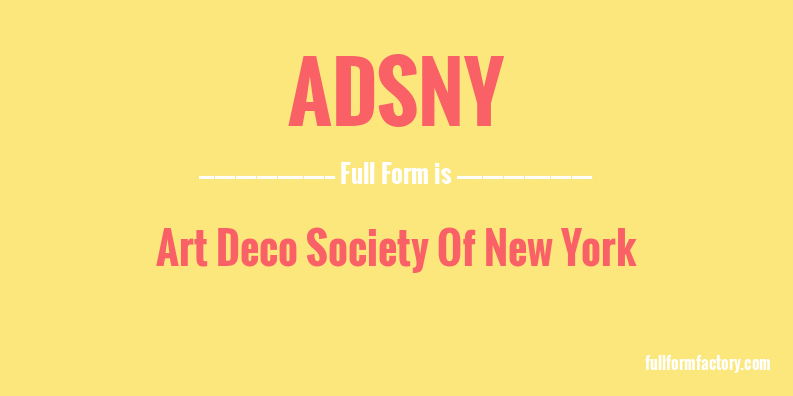 adsny-full-form