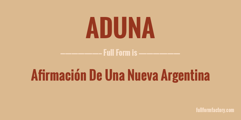 aduna-full-form
