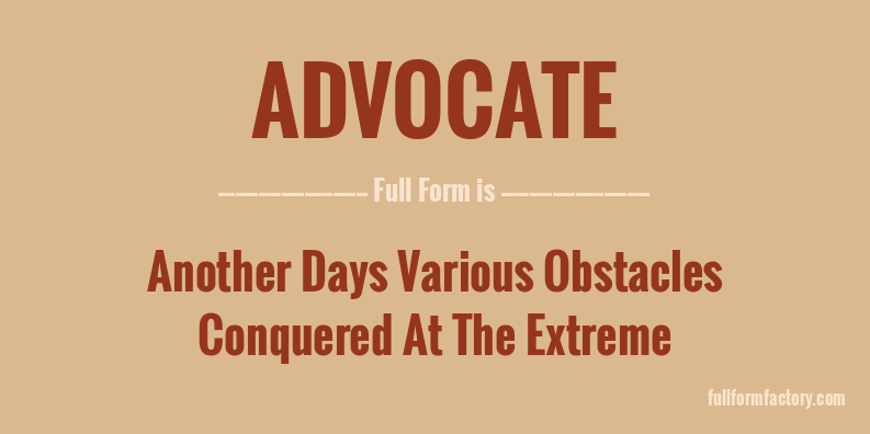 advocate-full-form