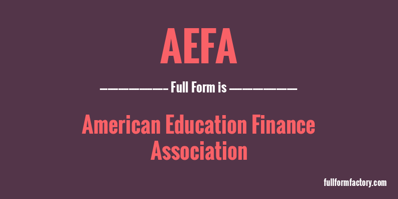 aefa-full-form