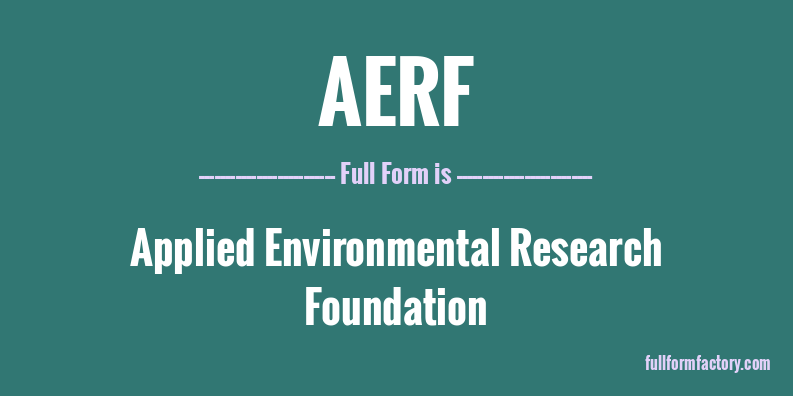 aerf-full-form