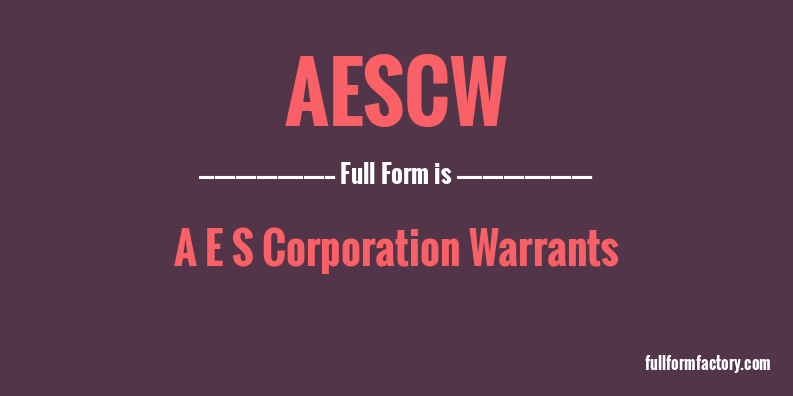aescw-full-form