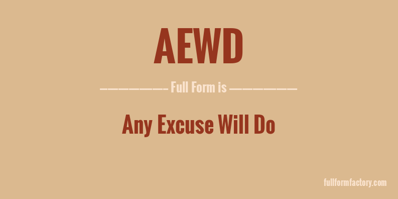 aewd-full-form