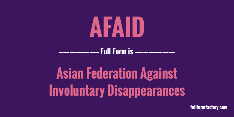 afaid-full-form