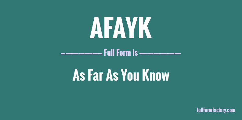 afayk-full-form