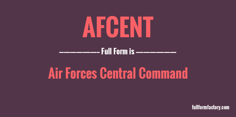 afcent-full-form