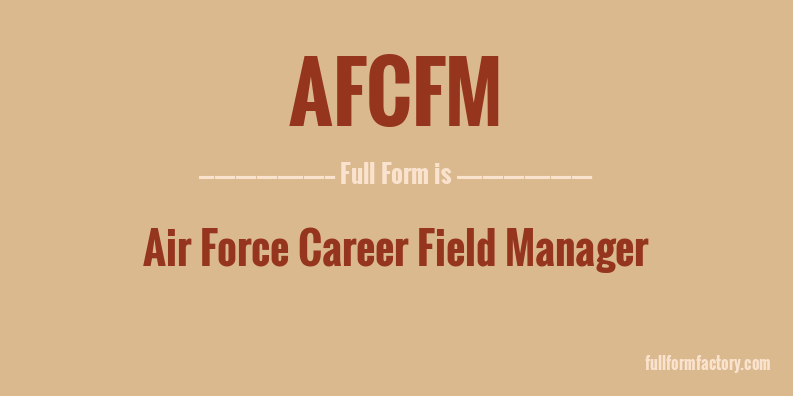 afcfm-full-form