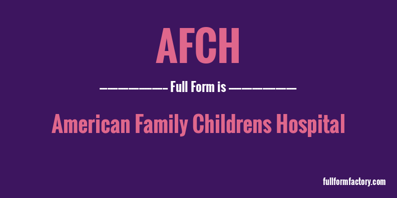 afch-full-form