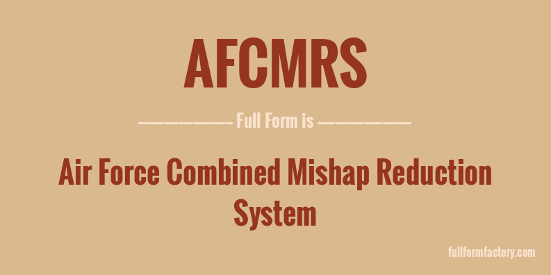 afcmrs-full-form