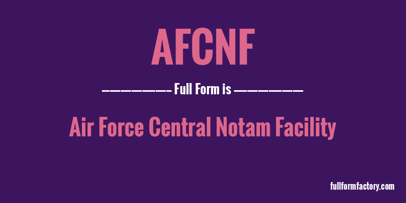 afcnf-full-form