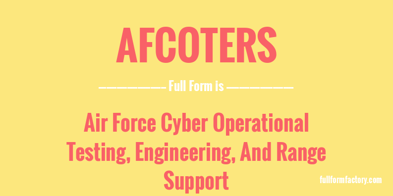 afcoters-full-form