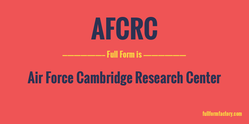 afcrc-full-form
