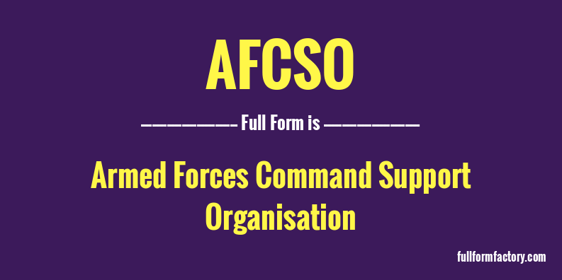afcso-full-form