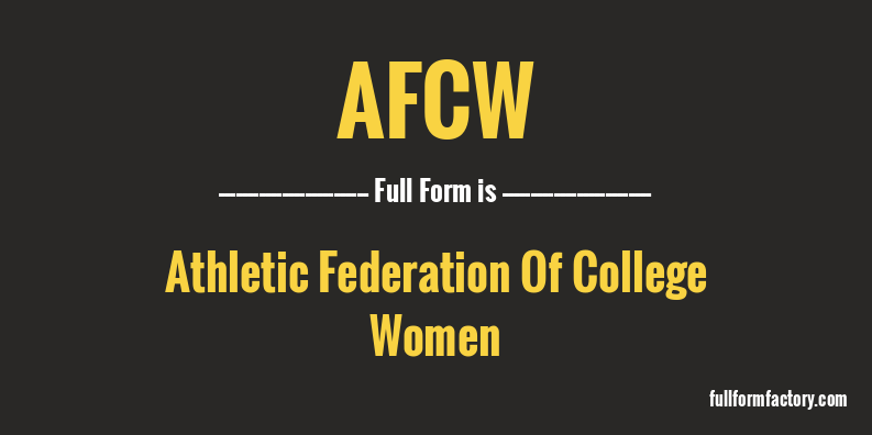 afcw-full-form