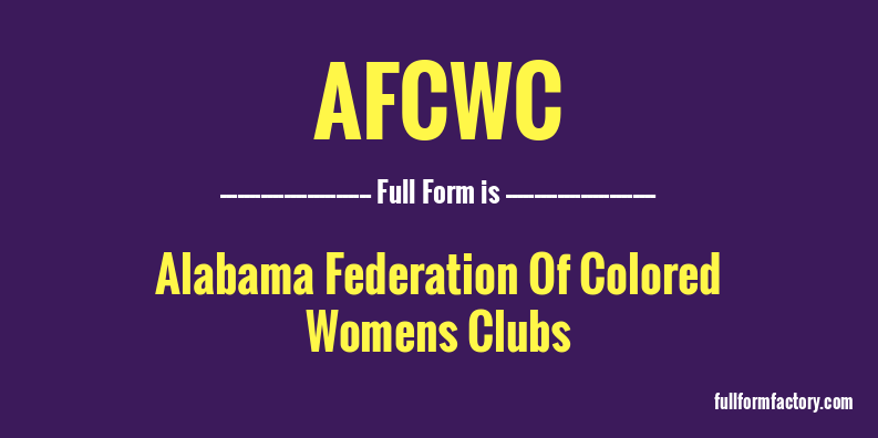 afcwc-full-form