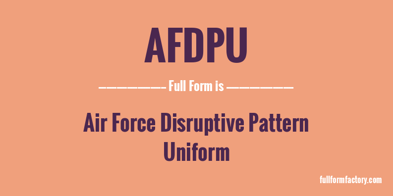 afdpu-full-form