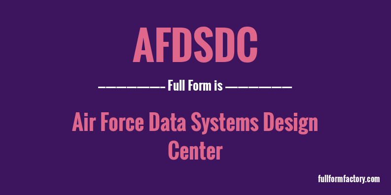 afdsdc-full-form
