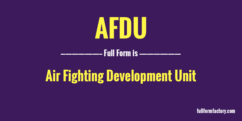 afdu-full-form