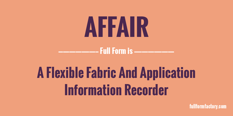 affair-full-form