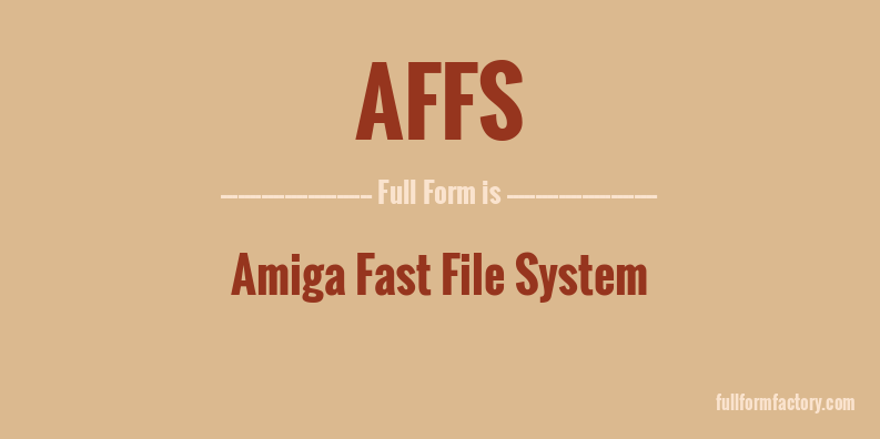 affs-full-form