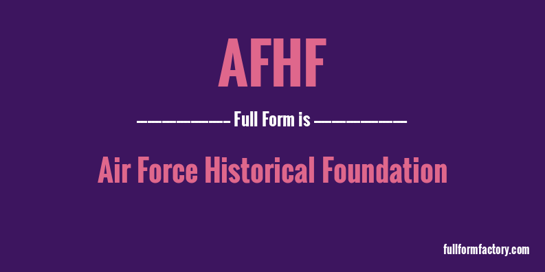 afhf-full-form