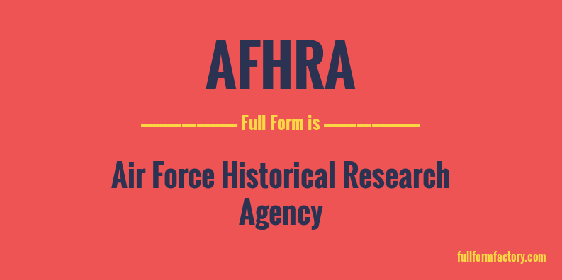 afhra-full-form