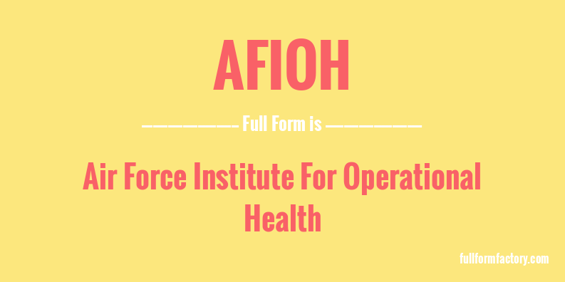 afioh-full-form