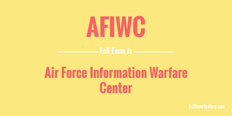 afiwc-full-form